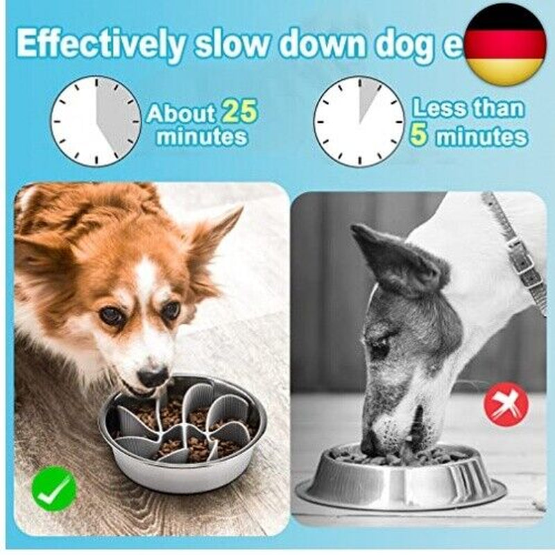 PETTOM Slow Feeder Hundenapf Einfügung, anti Schling Napf Hund Silikon, Langsam